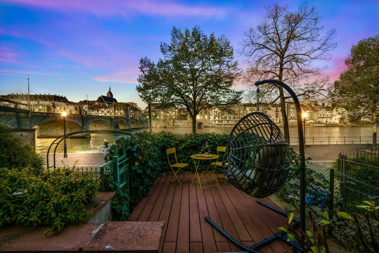 True Basel - Zentral I Terrasse Mit Rheinblick Apartment Exterior photo