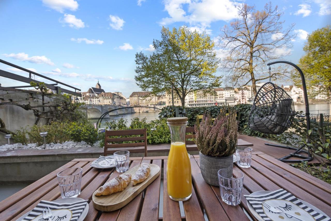True Basel - Zentral I Terrasse Mit Rheinblick Apartment Exterior photo