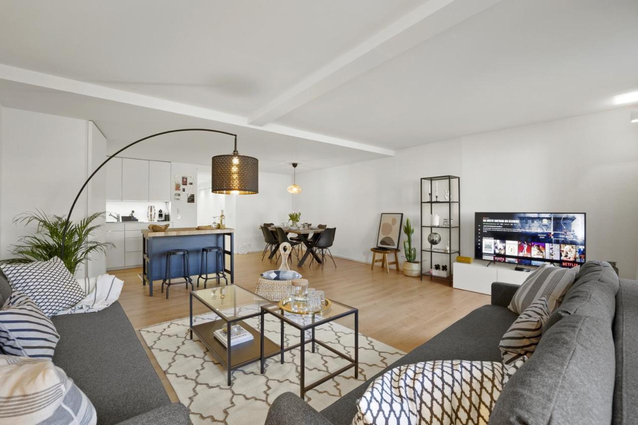 True Basel - Zentral I Terrasse Mit Rheinblick Apartment Exterior photo