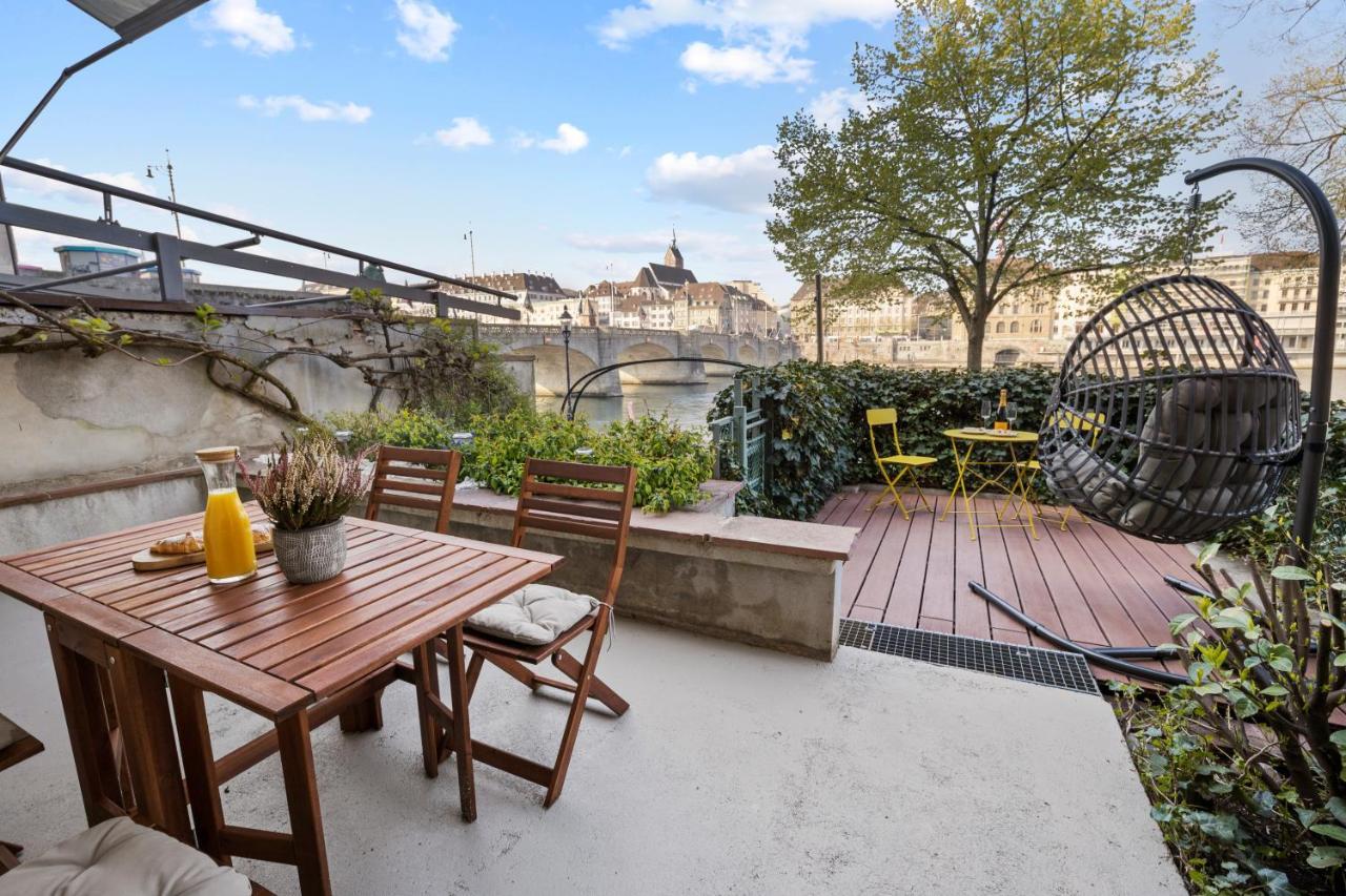 True Basel - Zentral I Terrasse Mit Rheinblick Apartment Exterior photo